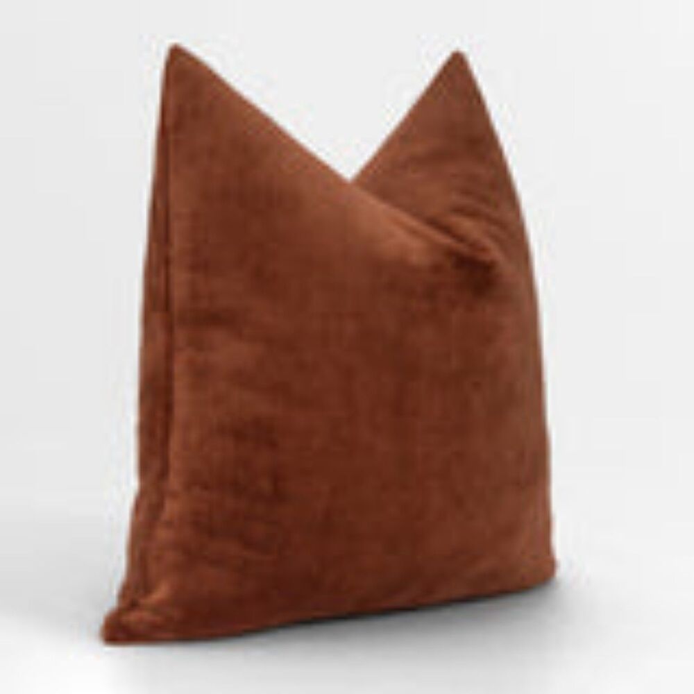 Dusty Terracotta Textured Pillow Cover 20 x 20''